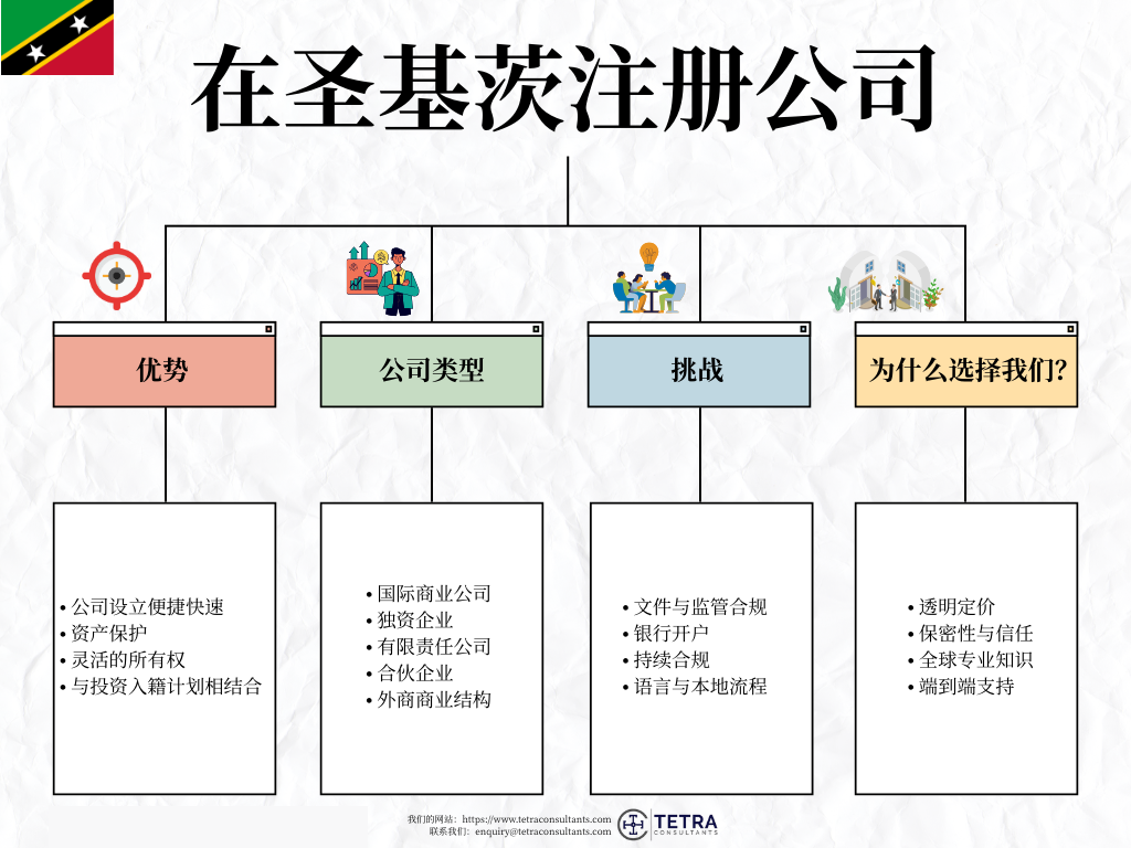 在圣基茨和尼维斯注册公司的优势