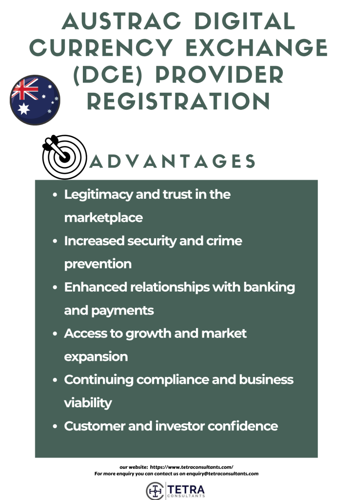 Advantages for AUSTRAC digital currency exchange