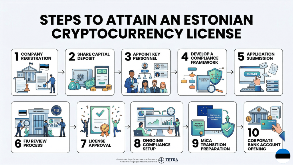How to attain Estonia Cryptocurrency License in 2026?