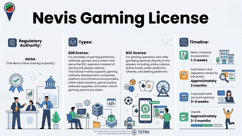 Types of Nevis Gaming License